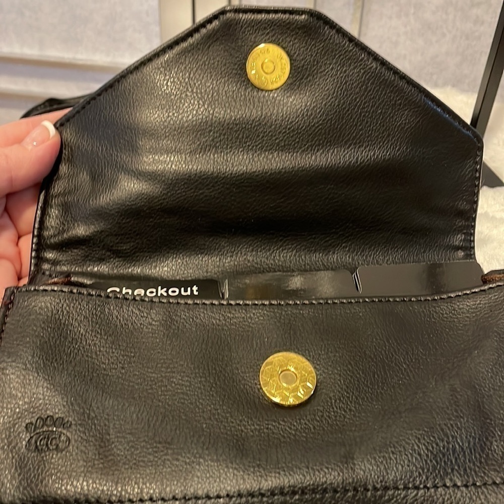 Brown and Black Coupon Keeper Walllet and Strap - Picture 7 of 7